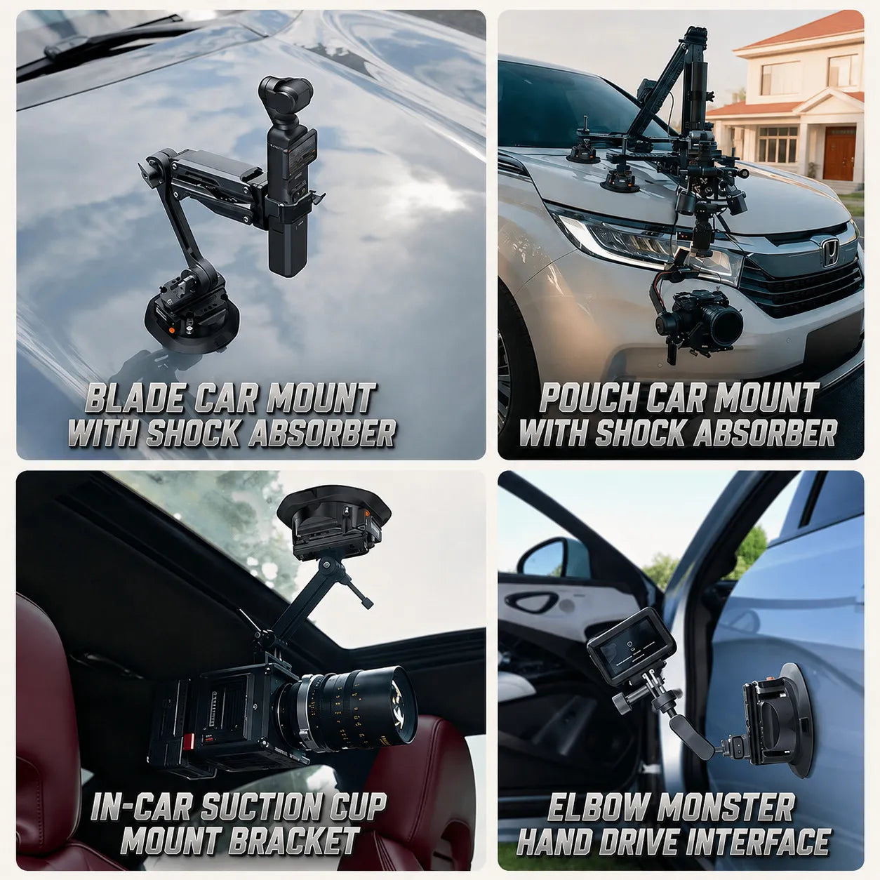 4.5" Electric Suction Cup Camera Mount