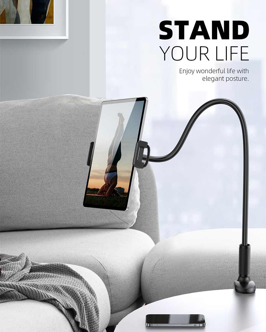 Gooseneck Tablet Mount Holder for Bed - LS07