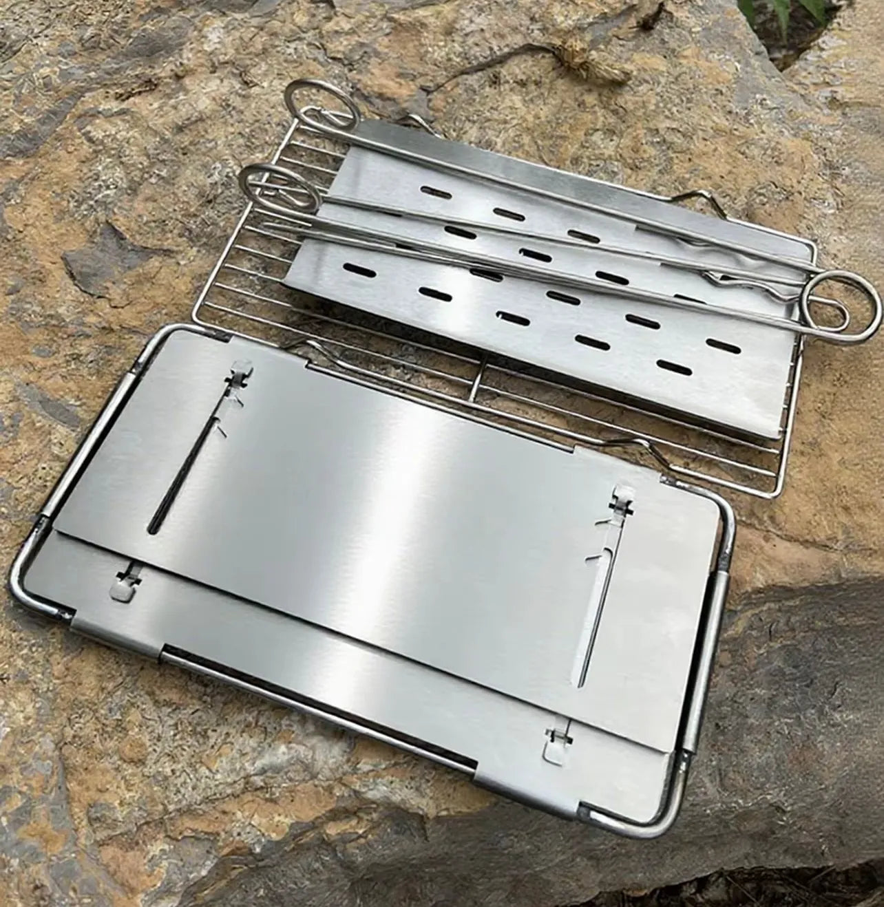 One-second Opening Barbecue Grill