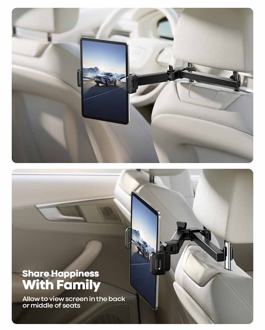 Car Headrest Tablet Holder - CH06