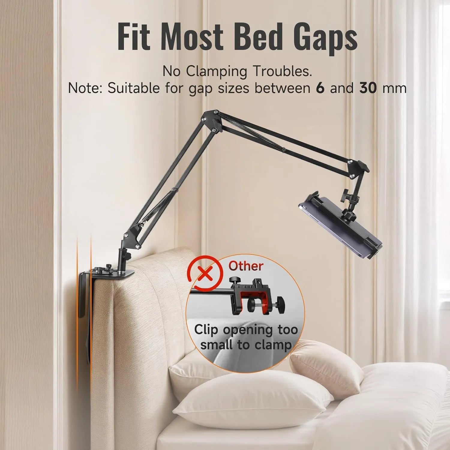Universal Adjustable Tablet/Phone Holder - Plug-in Style