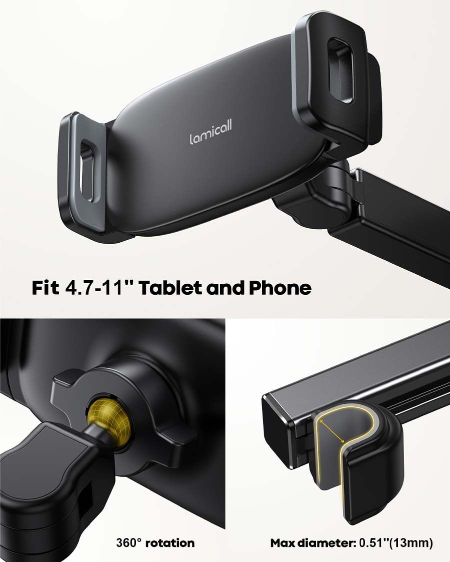 Car Headrest Tablet Holder - CH06