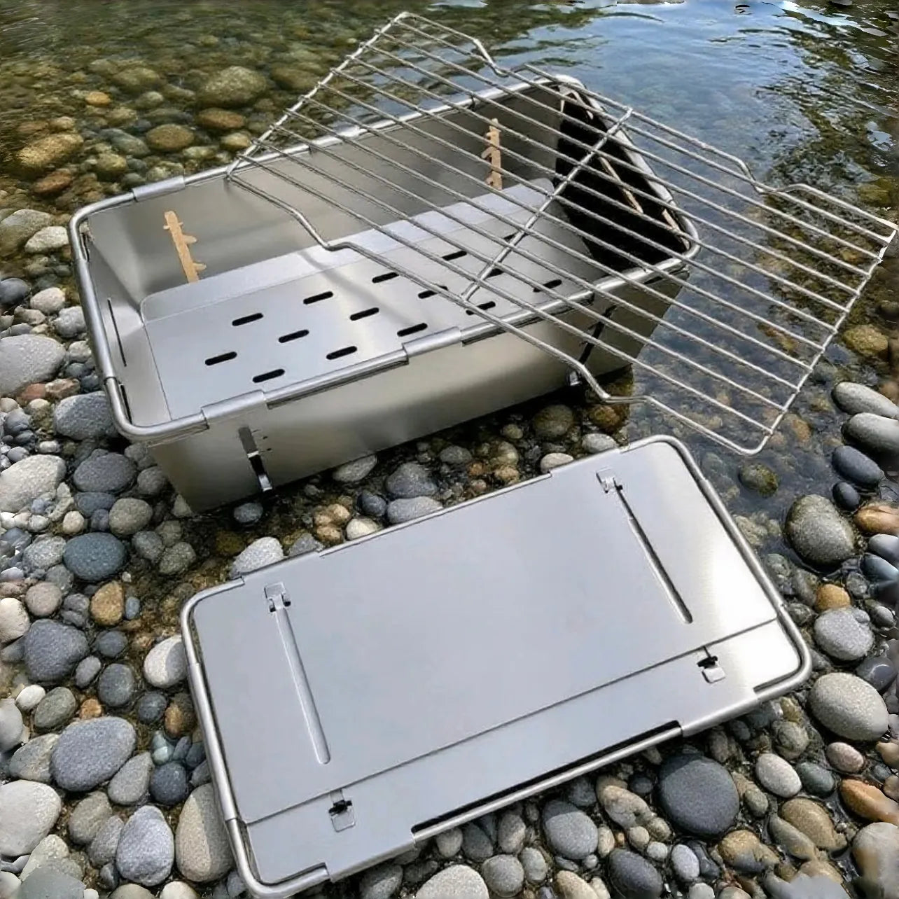 One-second Opening Barbecue Grill