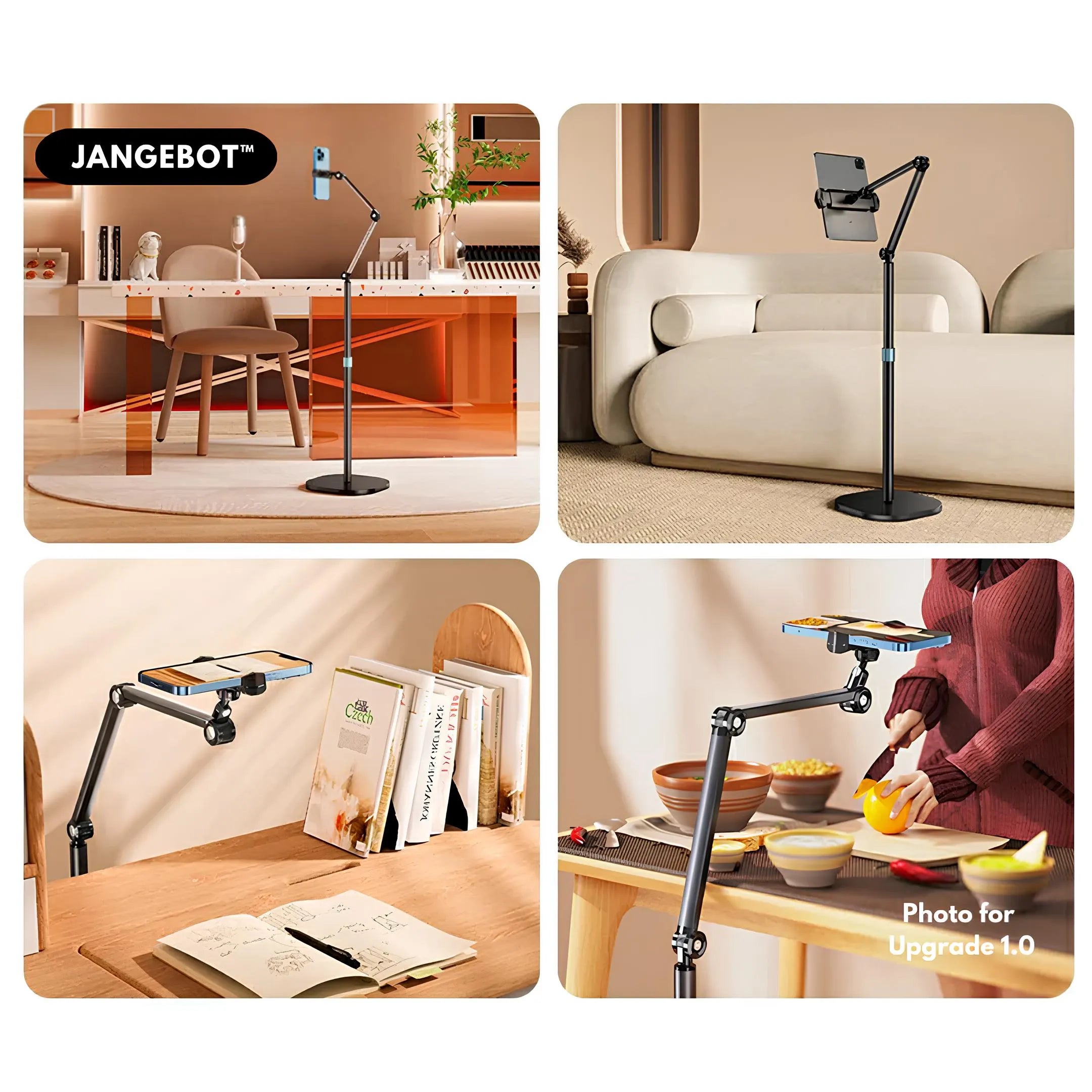 Universal Adjustable Tablet/Phone Floor Stand - P76L