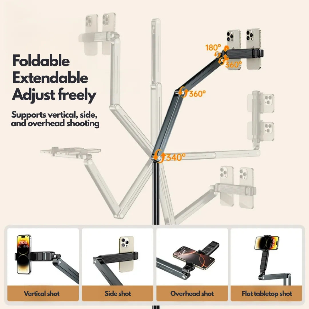 Universal Adjustable Tablet/Phone Floor Stand - Premium