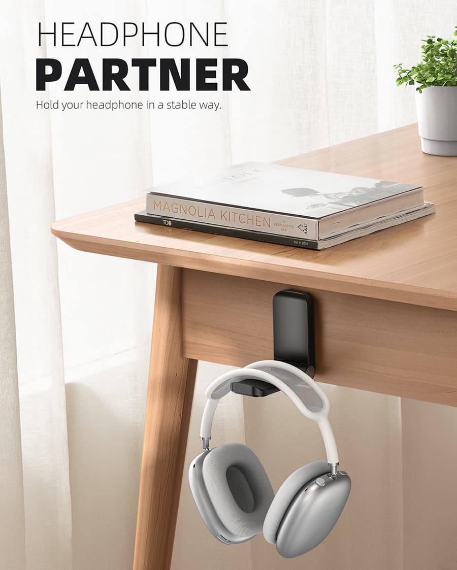 Sticky Headset Hanger Under Desk - DH02