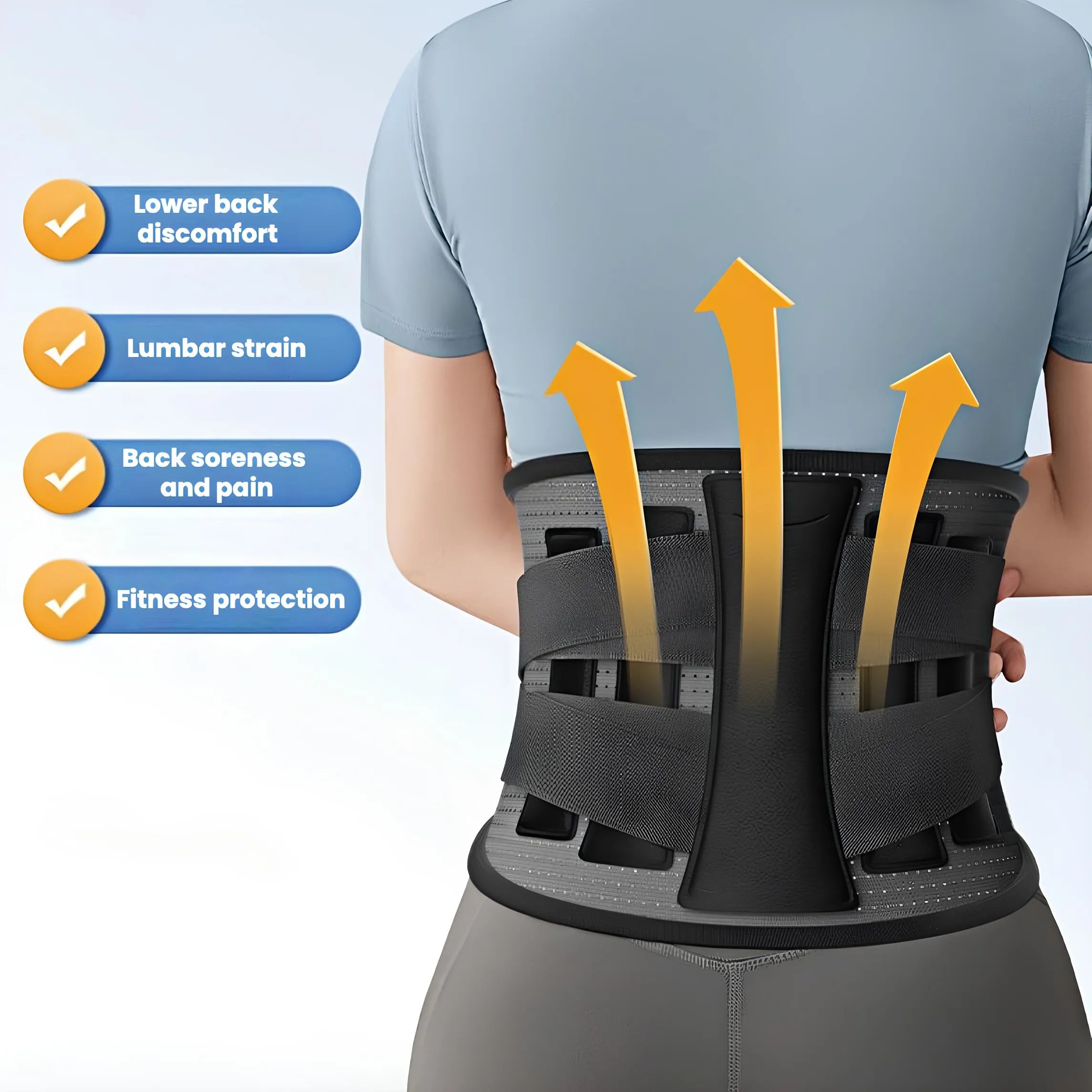 Ergonomic Support Brace with Comfortable 3D Pad