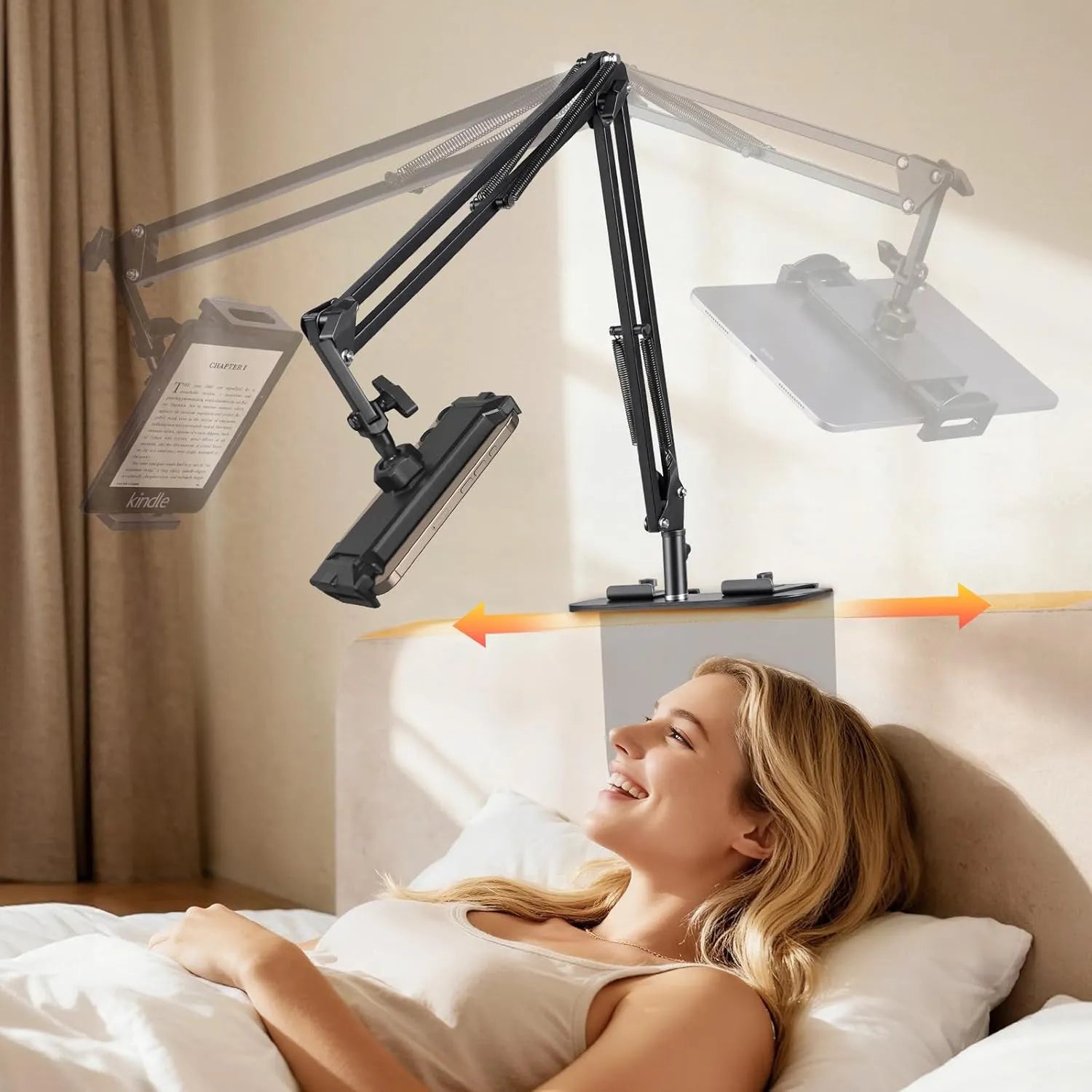 Universal Adjustable Tablet/Phone Holder - Plug-in Style