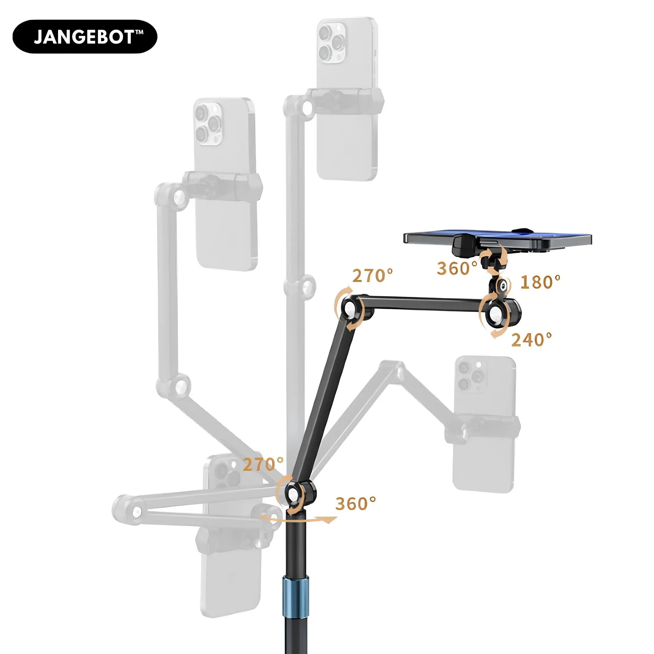 Universal Adjustable Tablet/Phone Floor Stand - P76L