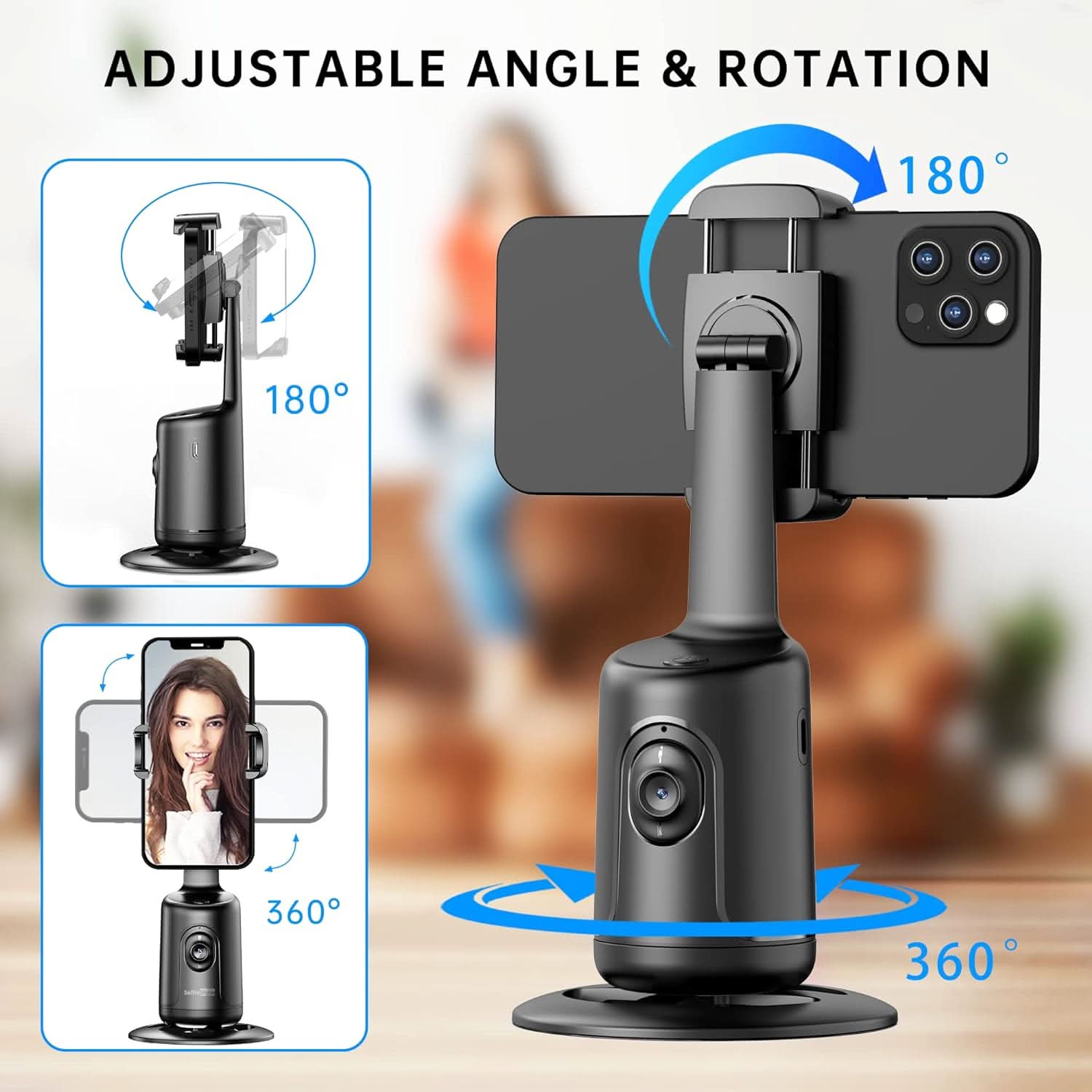 Smart AI Facial Recognition Smartphone Stand