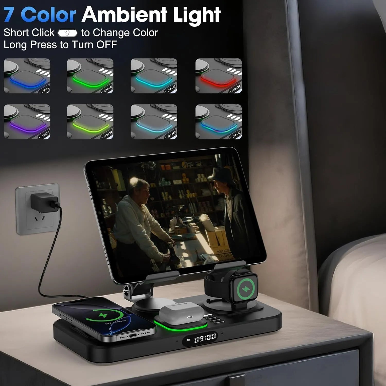 6 in 1 Wireless Charger for Apple Multiple Devices