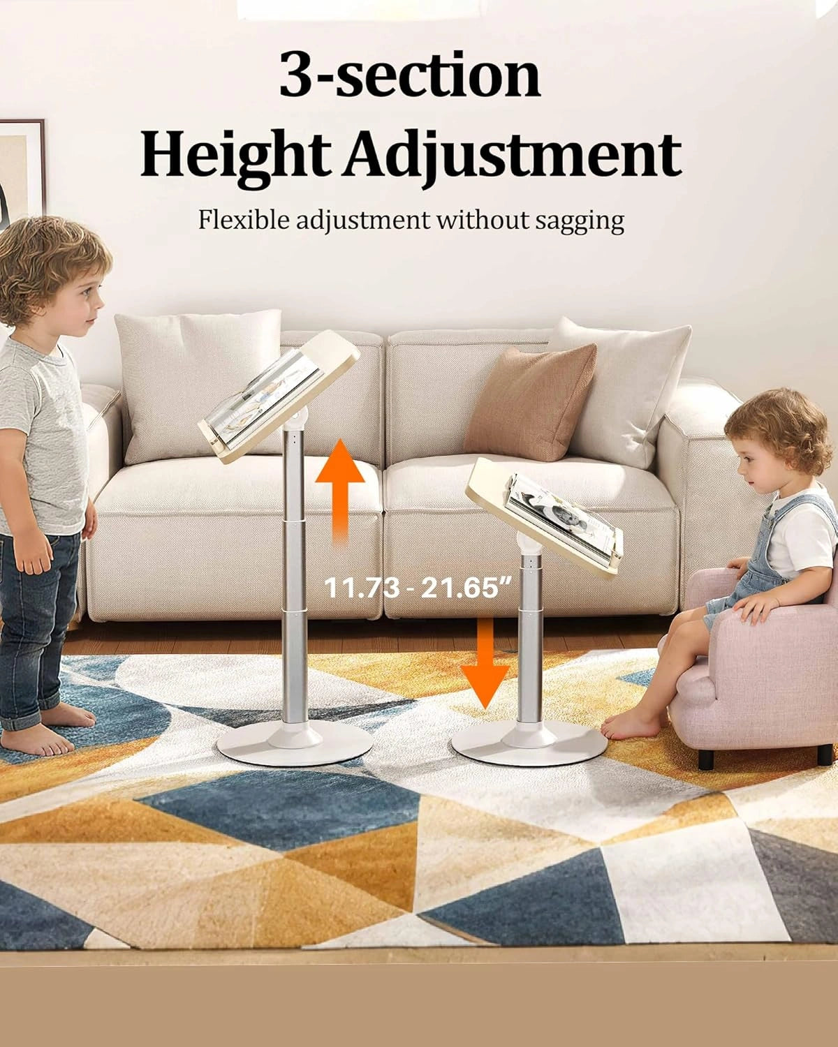 Ergonomic Adjustable Reading Holder with Clip