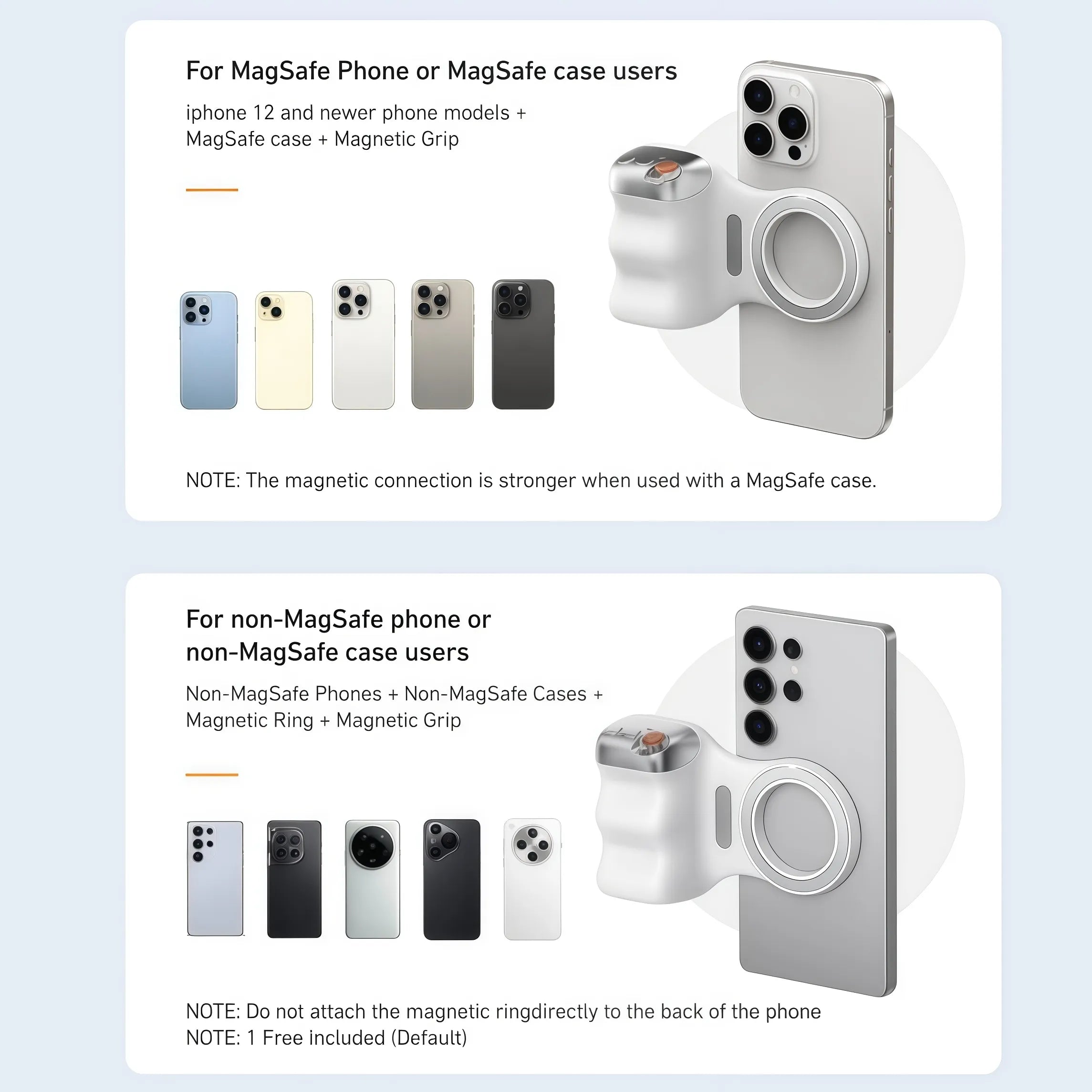 Magnetic Phone Camera Grip P5