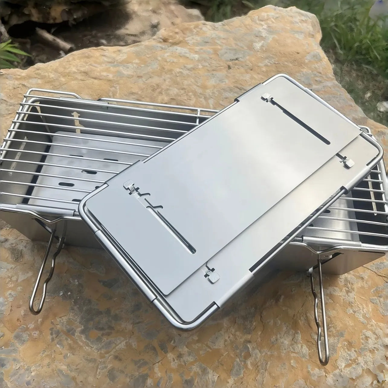 One-second Opening Barbecue Grill