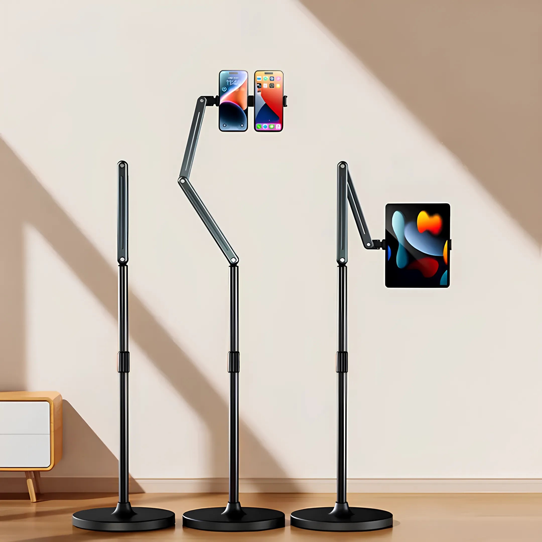Universal Adjustable Tablet/Phone Floor Stand - Premium