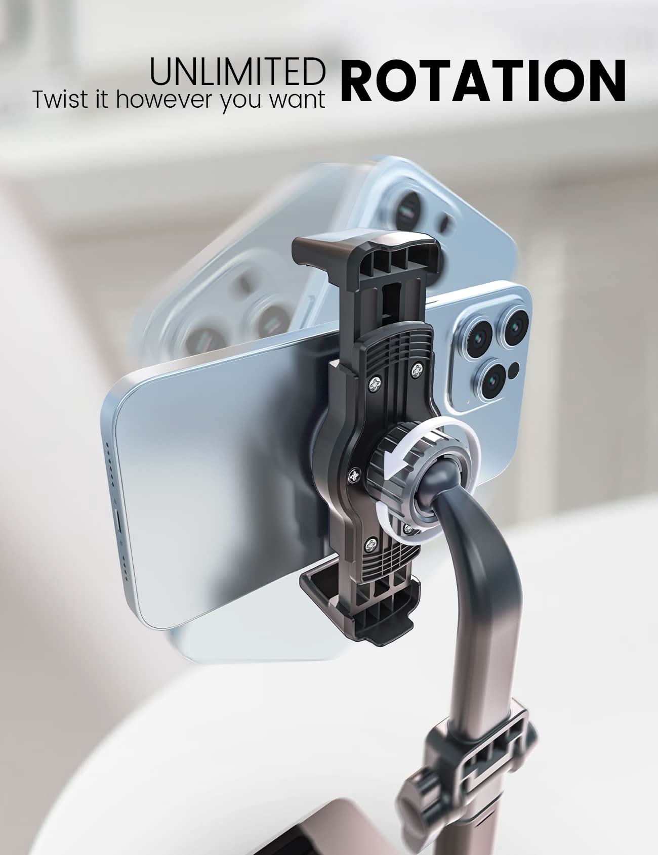 2-in-1 Multifunctional Tablet/Phone Holder