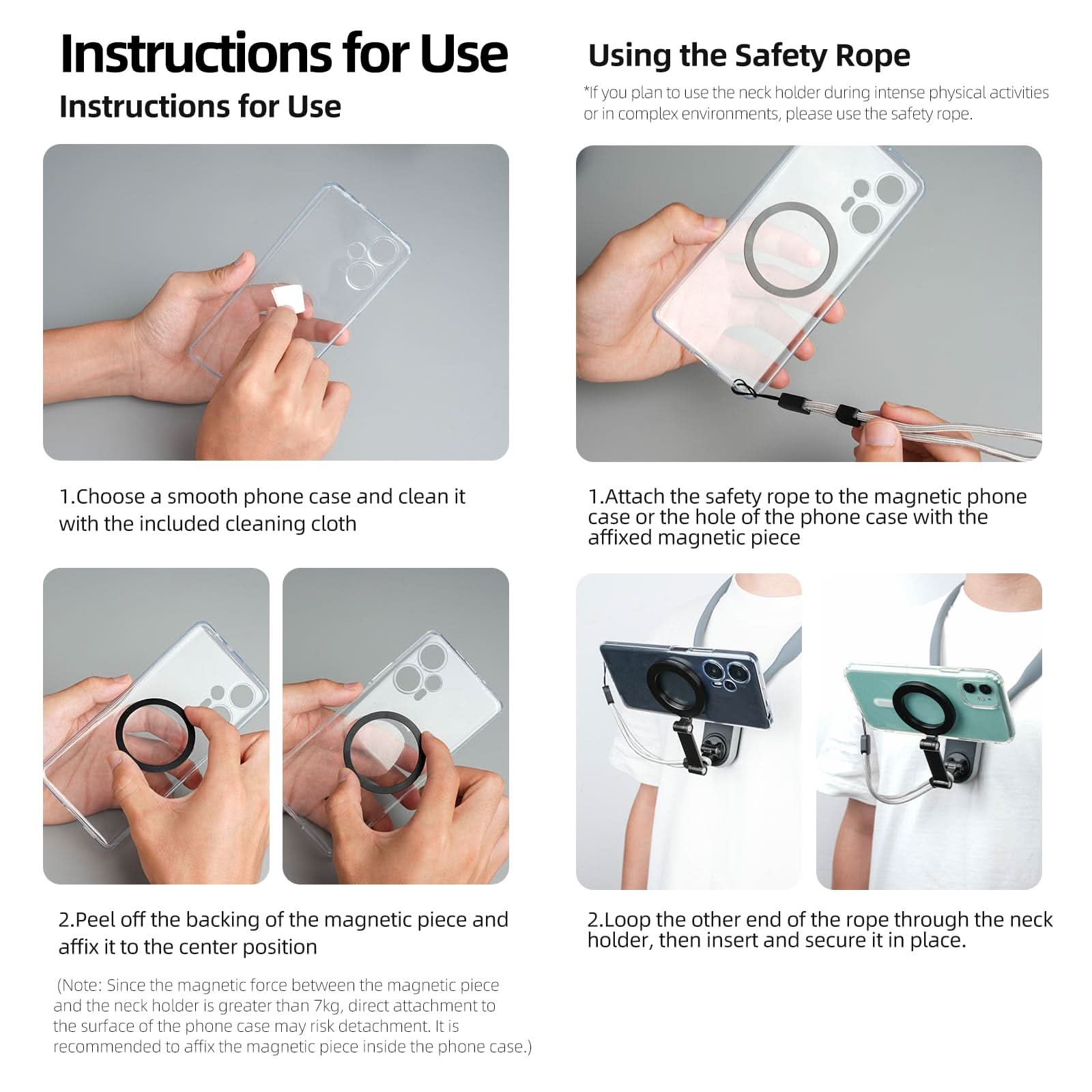 Magnetic Neck Mount for Phones