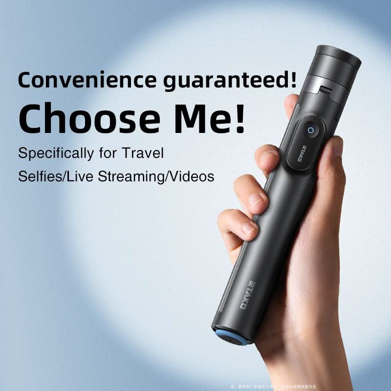 One-Touch Deploy Selfie Stick/ Tripod with Remote