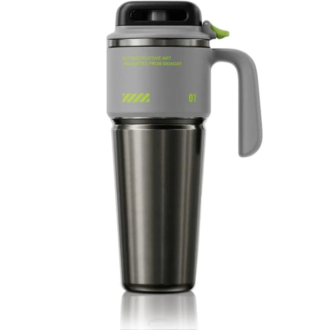 Cyber Tumbler with Handle and Straw
