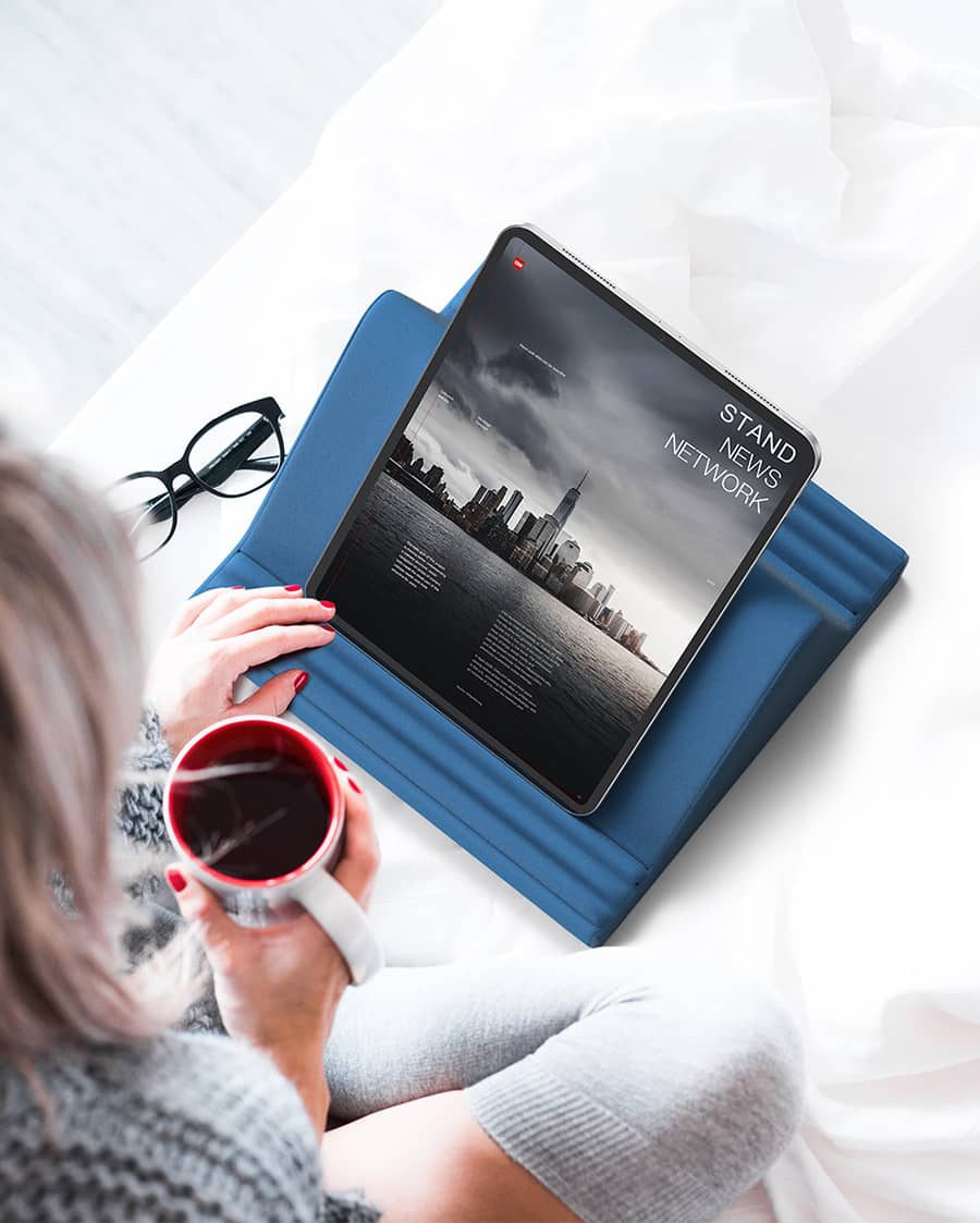 Tablet Pillow Stand for bed with 6 Viewing Angles - PL01