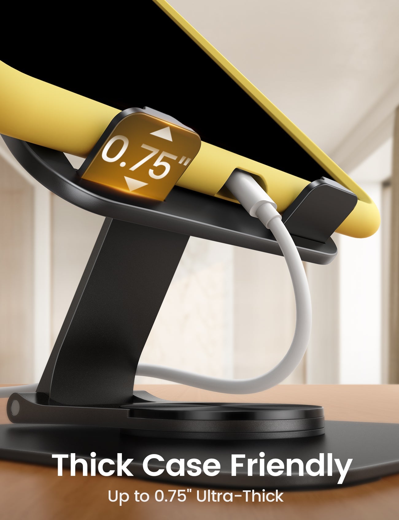 Desktop Adjustable & Foldable 360°Rotation Tablet Stand - STDT02