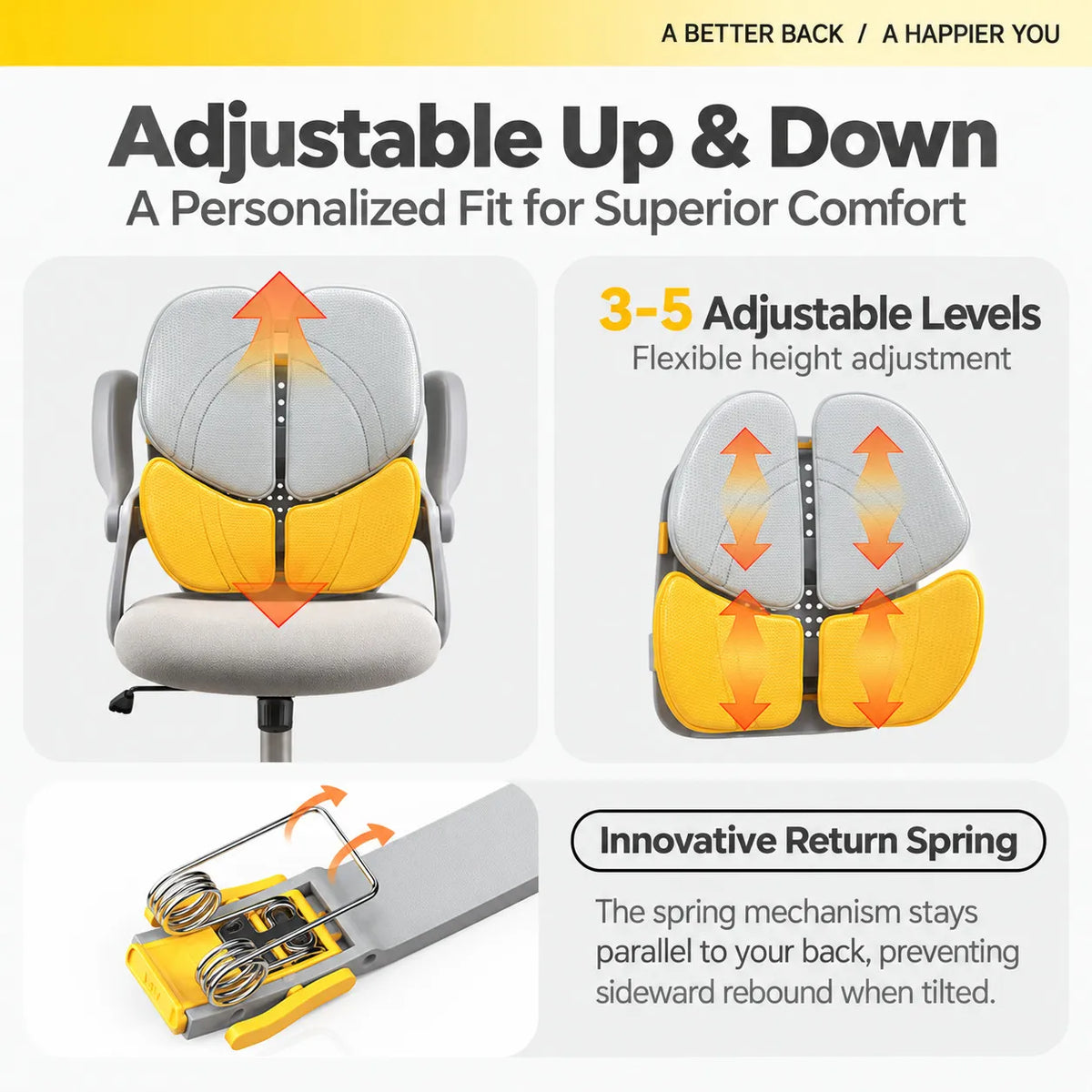 “Four-Leaf Clover” Ergonomic Lumbar Support Cushion