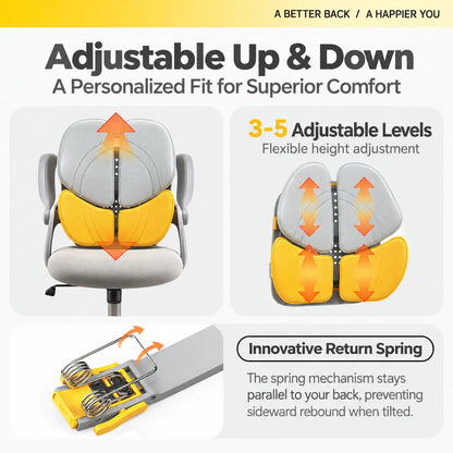 “Four-Leaf Clover” Ergonomic Lumbar Support Cushion