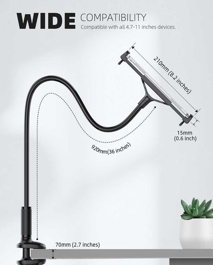 Gooseneck Tablet Mount Holder for Bed - LS07