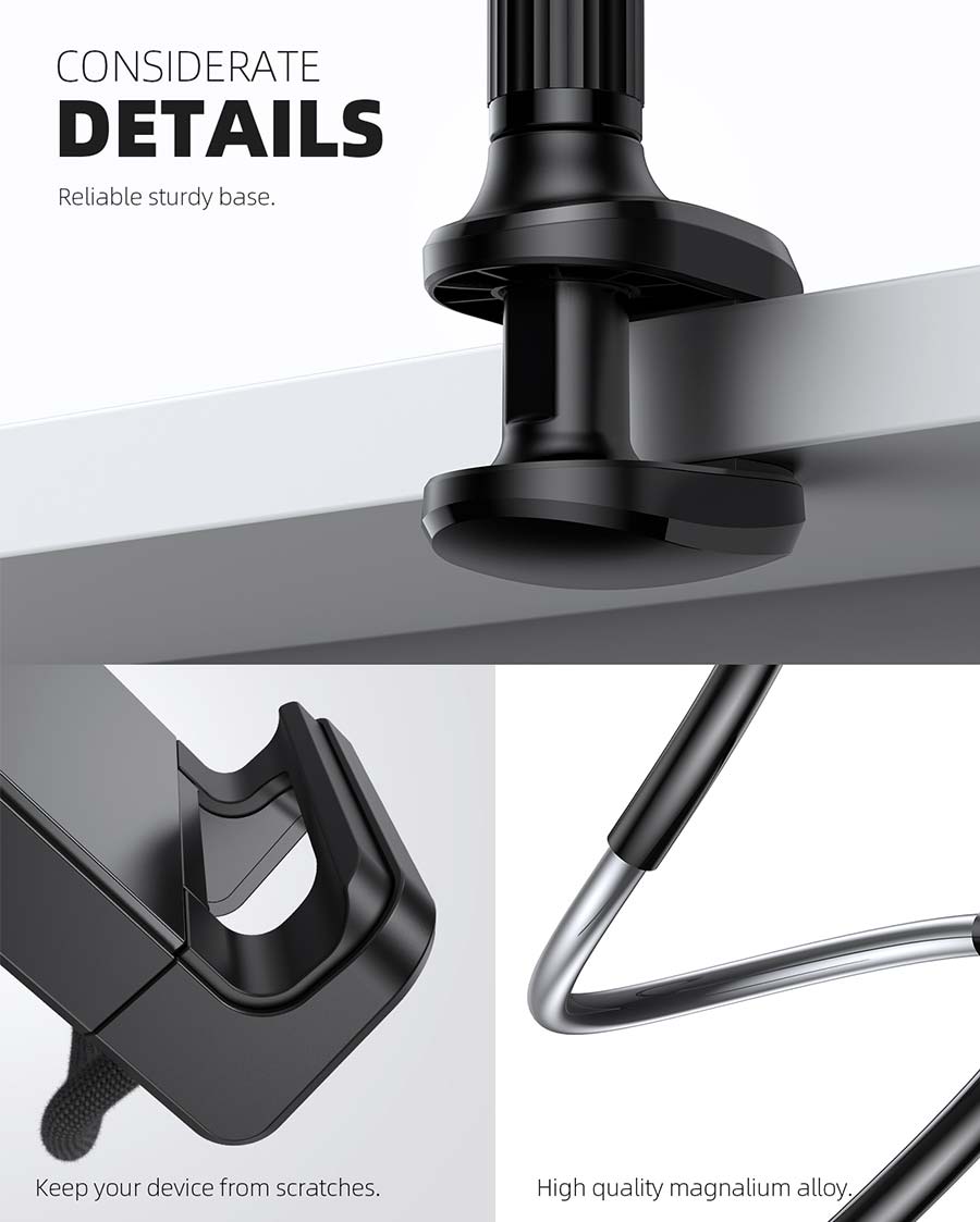 Gooseneck Tablet Mount Holder for Bed - LS07