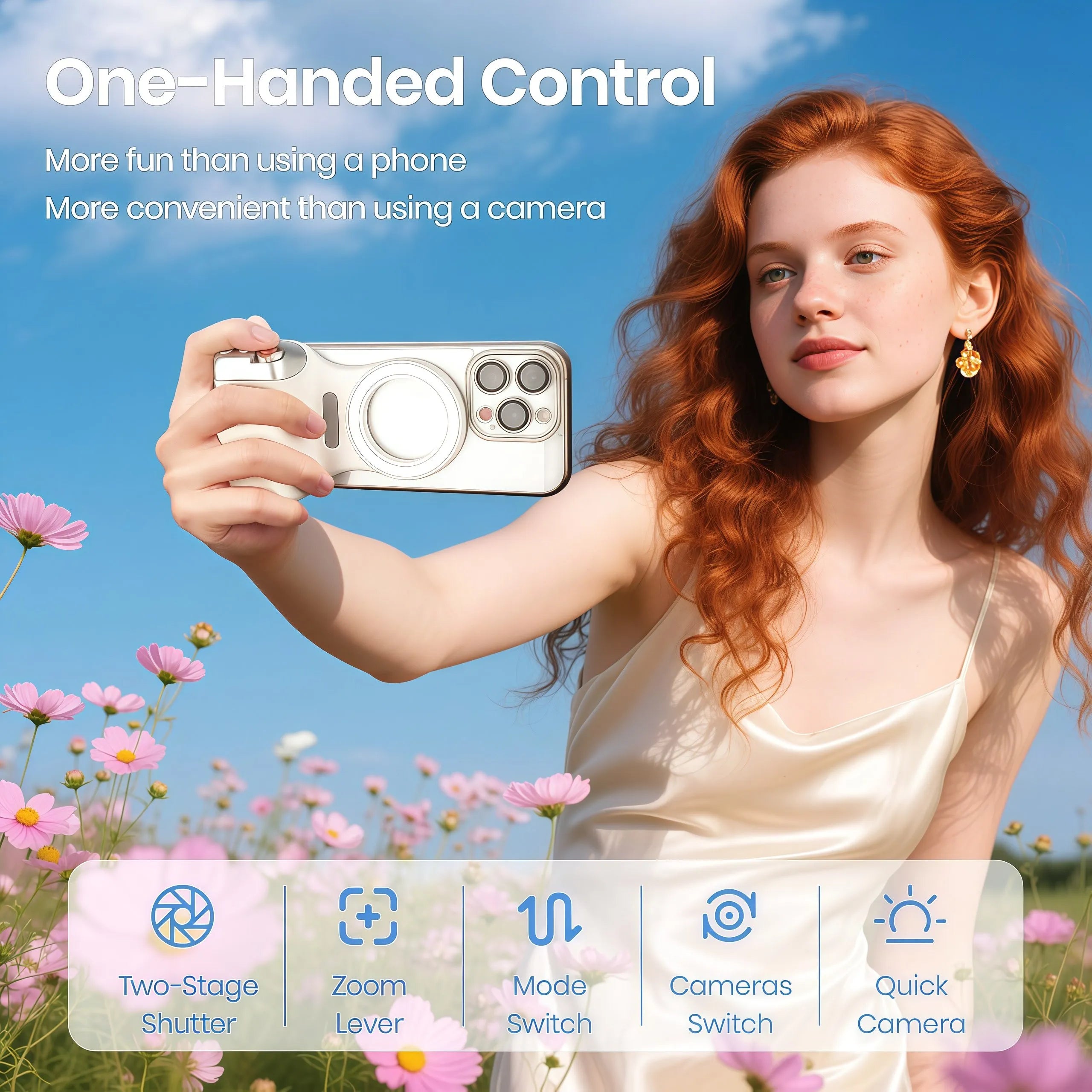 Magnetic Phone Camera Grip P5