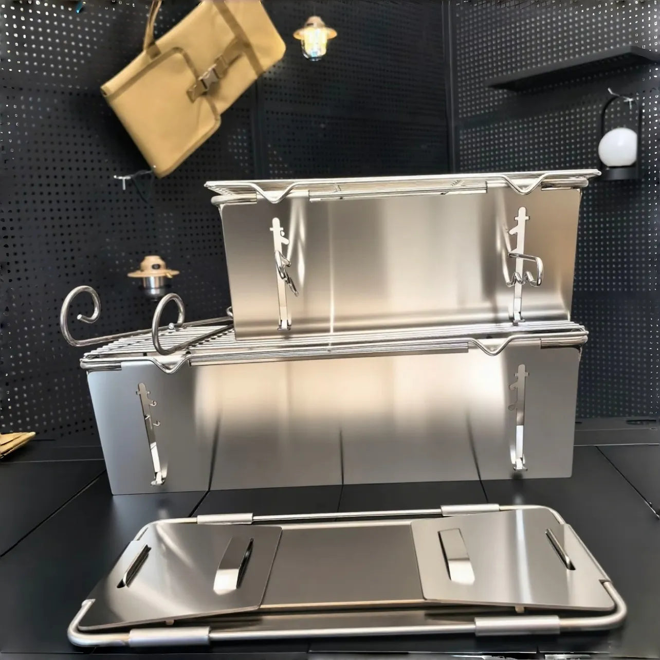 One-second Opening Barbecue Grill