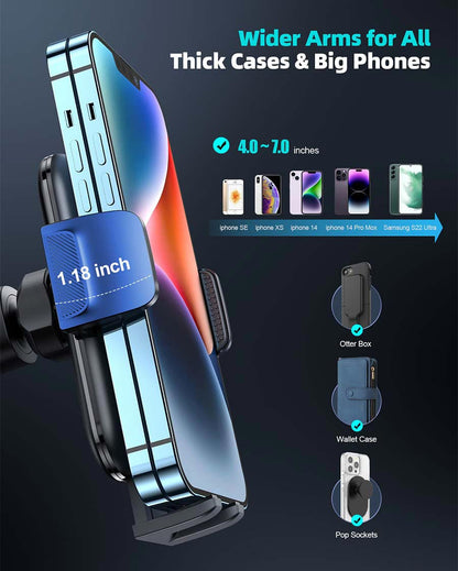 Wider Clamp & Metal Hook Phone Holder Car Vent  - STCV01