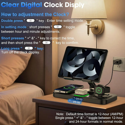 6 in 1 Wireless Charger for Apple Multiple Devices