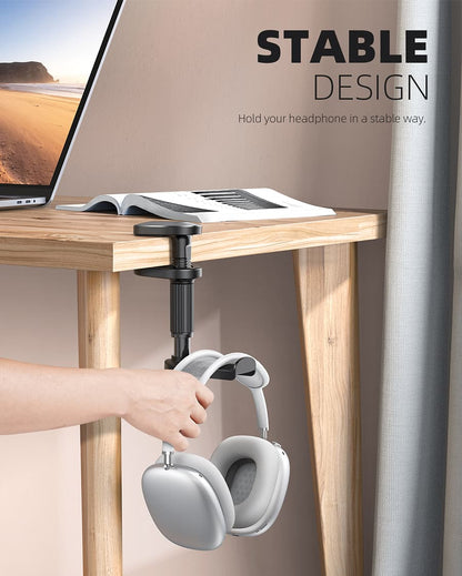 Headset Hanger with Rotating for Under Desk - DH03