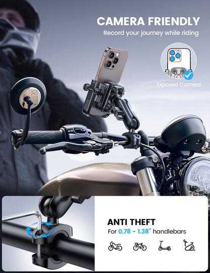 All Metal Motorcycle Phone Mount
