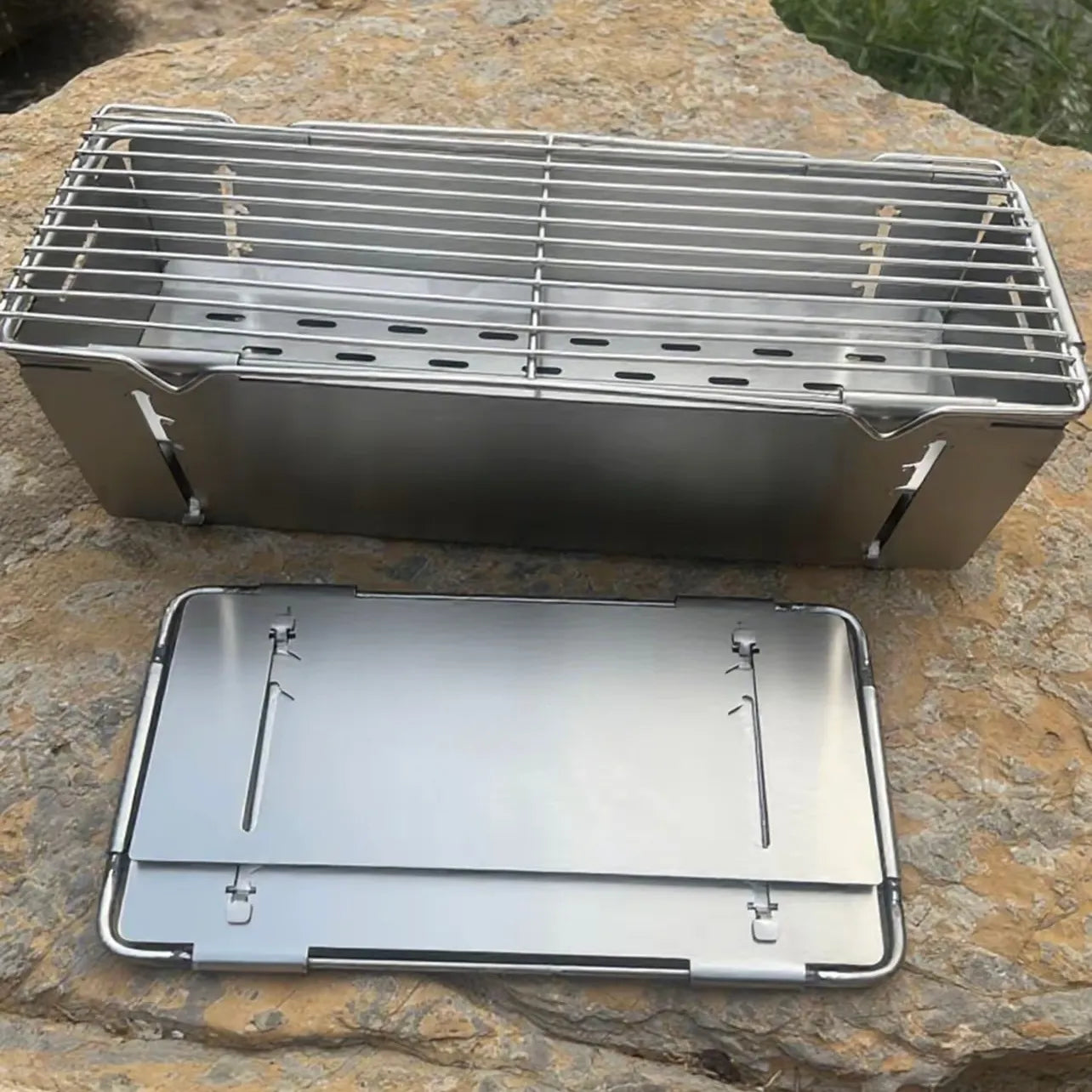 One-second Opening Barbecue Grill
