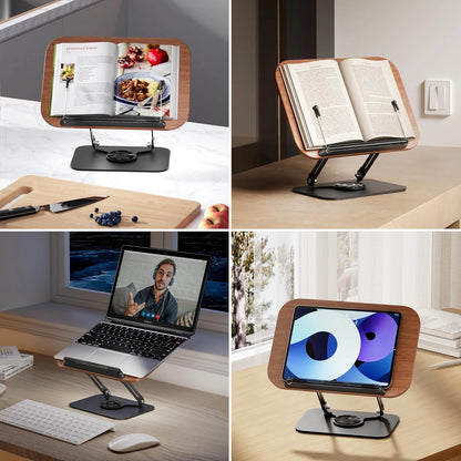 Adjustable Reading Holder with 360°Rotating Bases