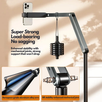 Universal Adjustable Tablet/Phone Floor Stand - Premium