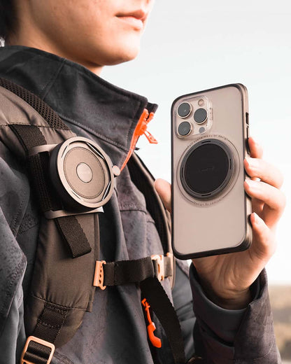 Magnetic Phone Holder Kit for Backpack Strap