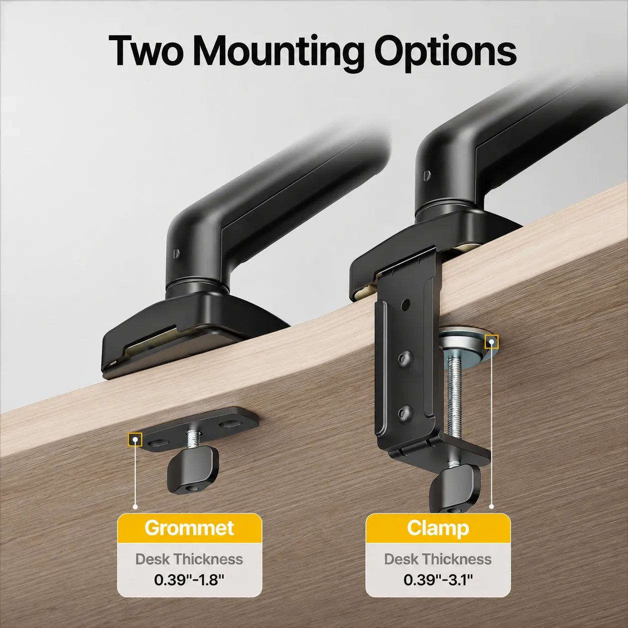 2-in-1 Laptop & Monitor Desk Mount
