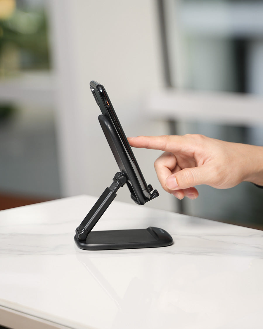 Height Adjustable & Foldable Phone Holder for Business Trip