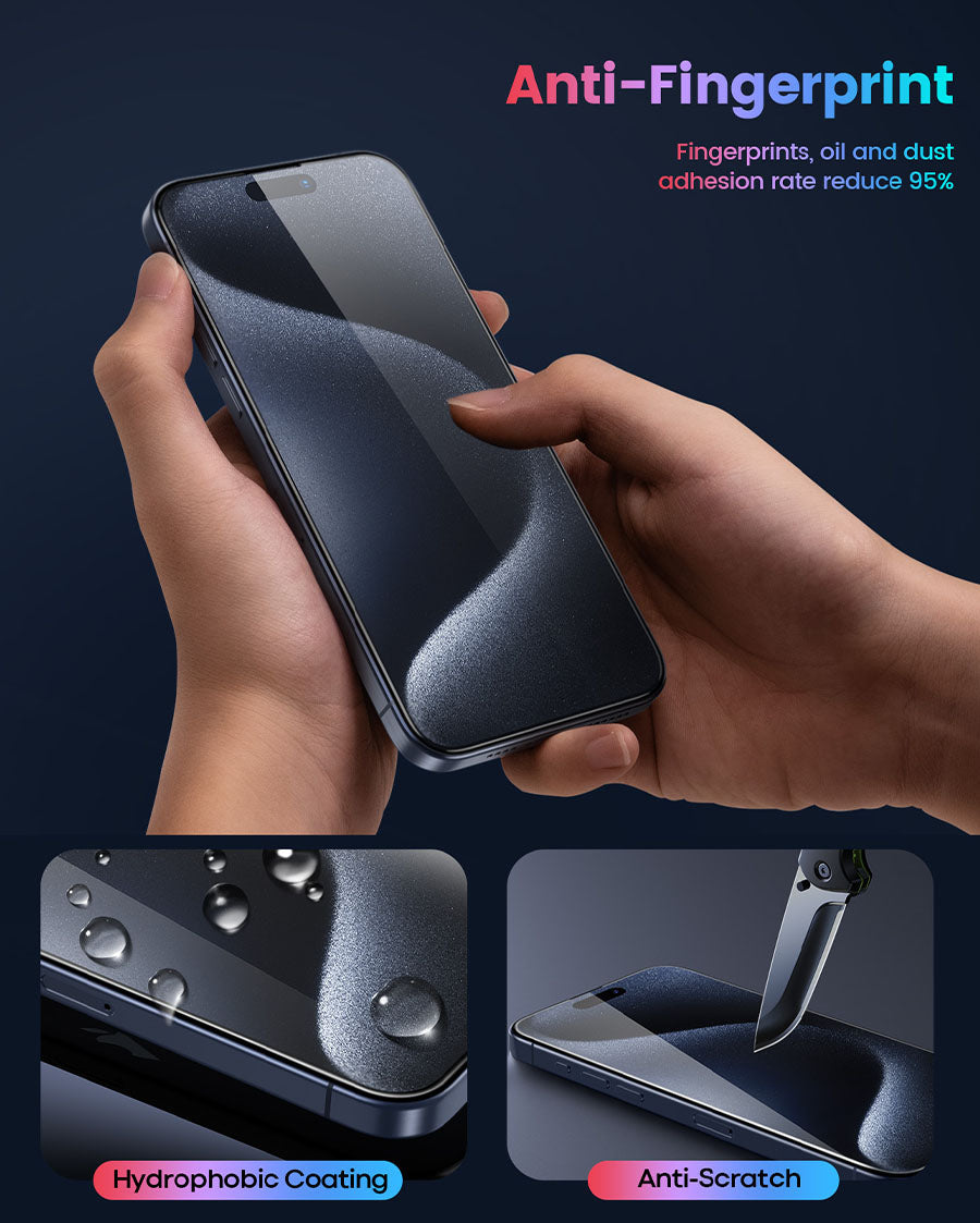 2Pack Professional Screen Protector for iPhone 15 Pro