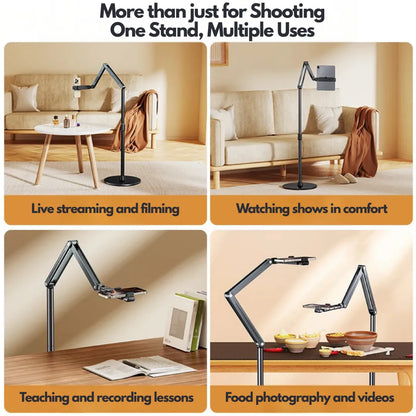 Universal Adjustable Tablet/Phone Floor Stand - Premium
