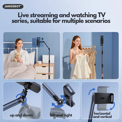 Universal Wheels Adjustable Tablet/Phone Floor Stand - A300E