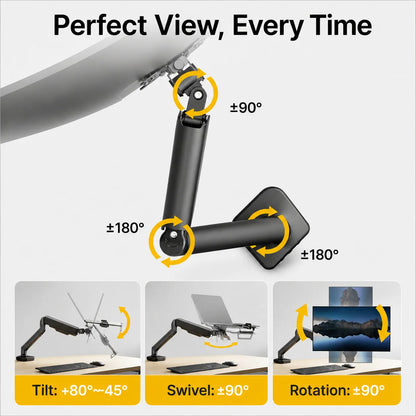 2-in-1 Laptop & Monitor Desk Mount