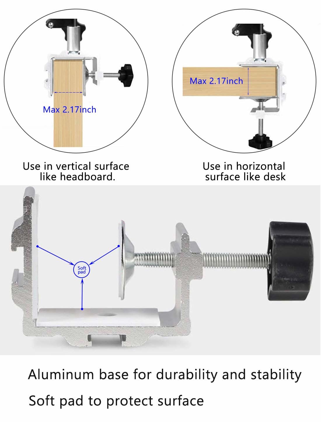 Universal Adjustable Tablet/Phone Holder - Long Arm Style