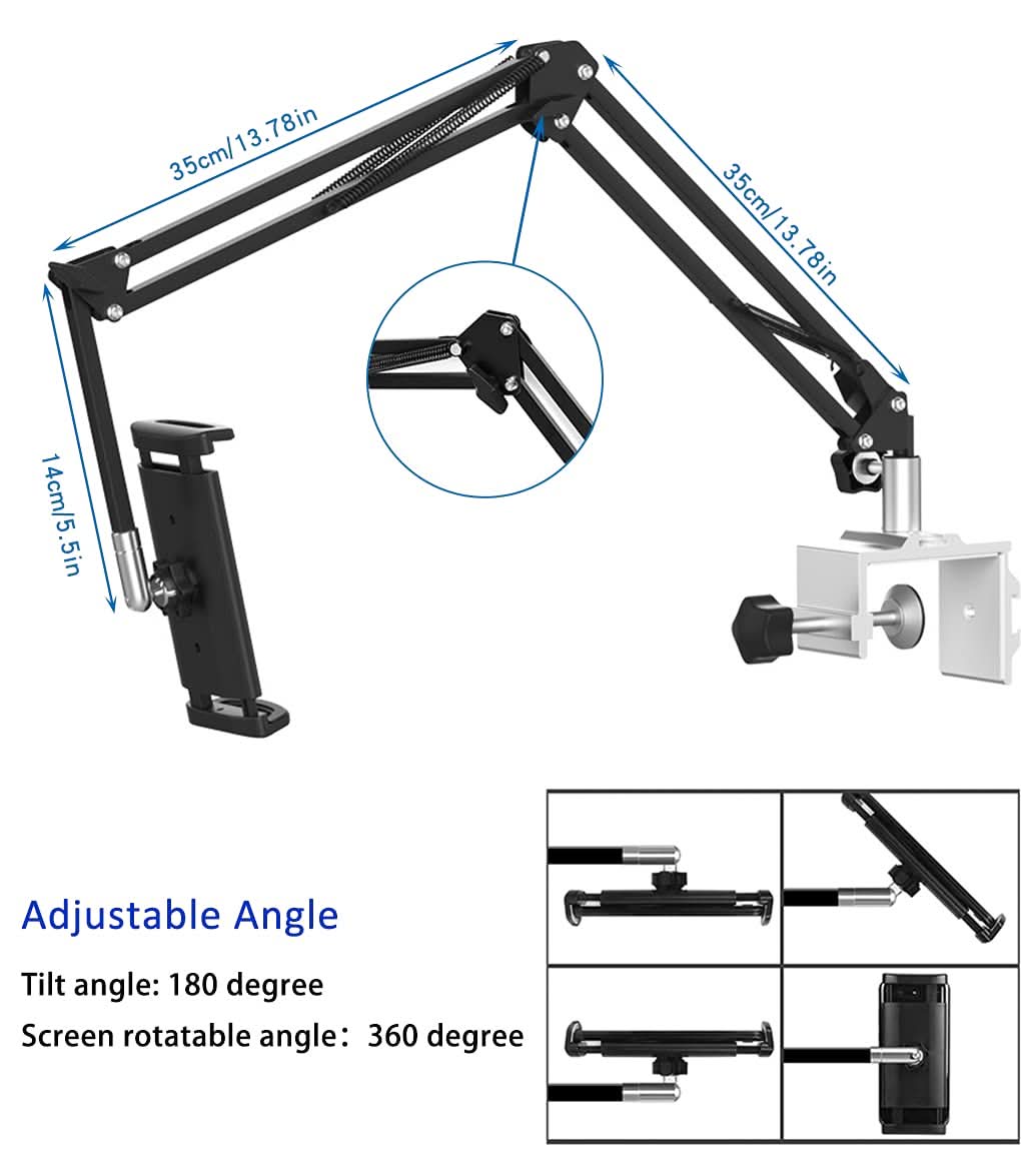 Universal Adjustable Tablet/Phone Holder - Long Arm Style