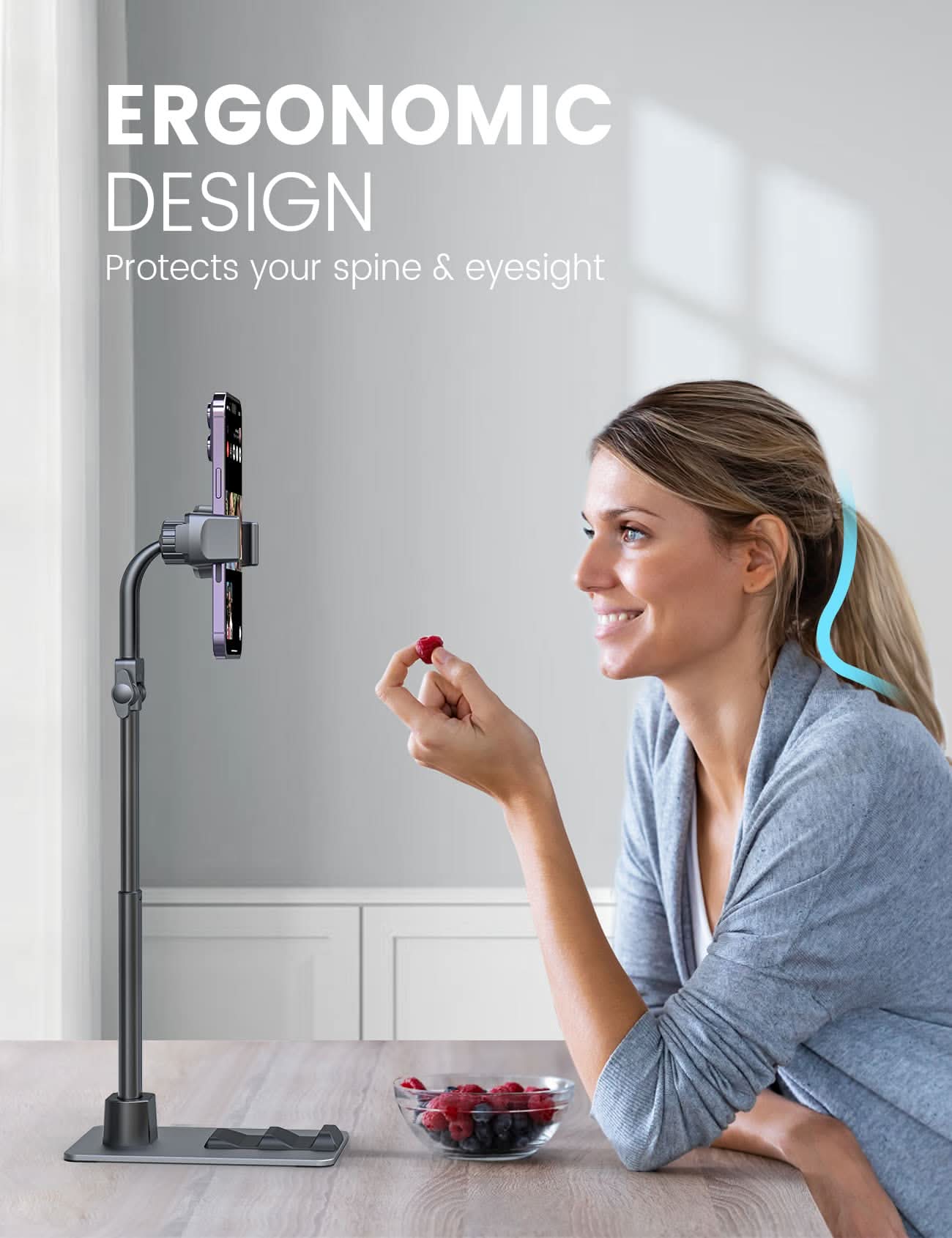 2-in-1 Multifunctional Tablet/Phone Holder