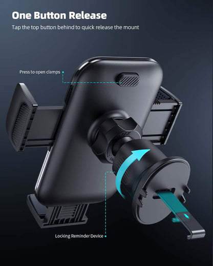 Wider Clamp & Metal Hook Phone Holder Car Vent  - STCV01