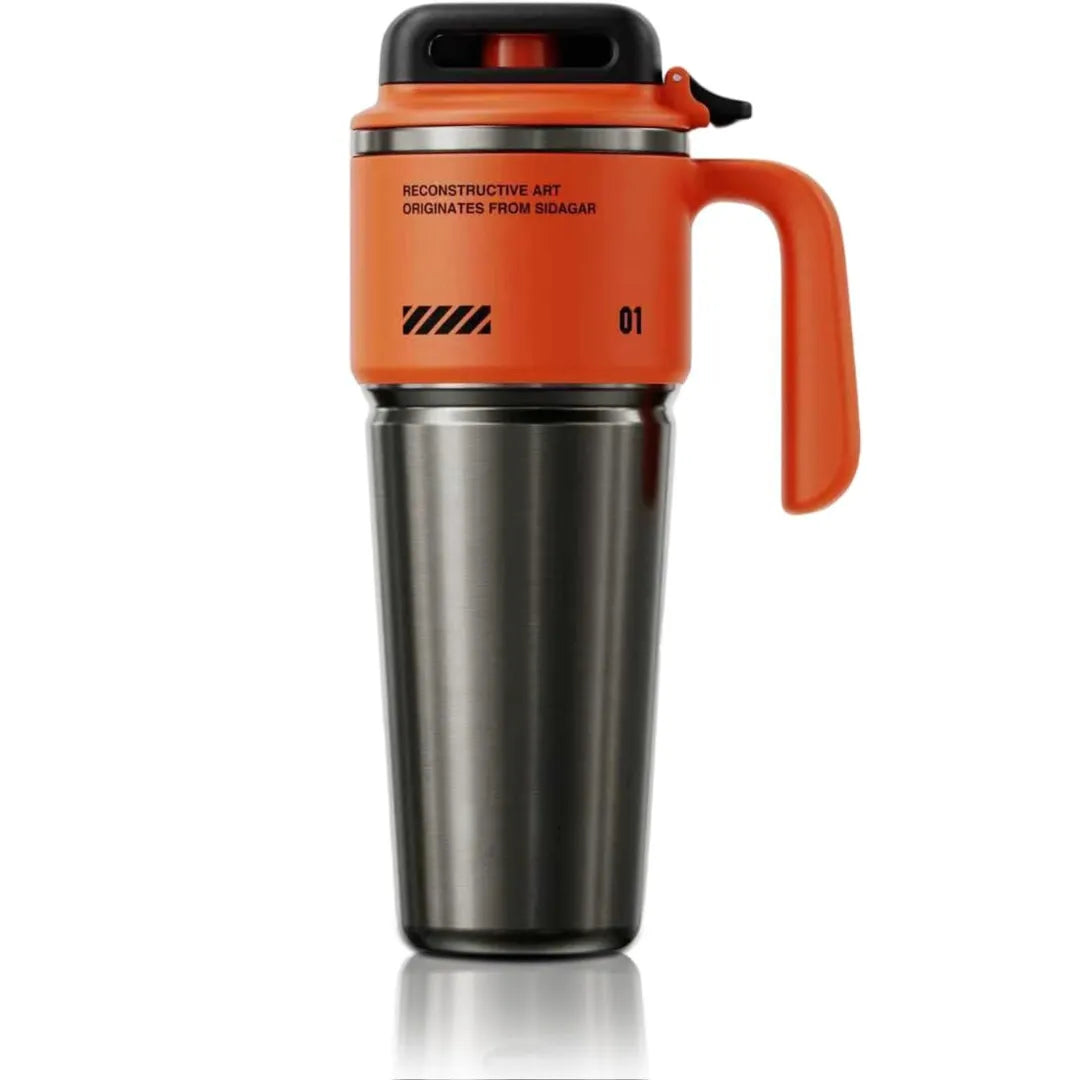 Cyber Tumbler with Handle and Straw